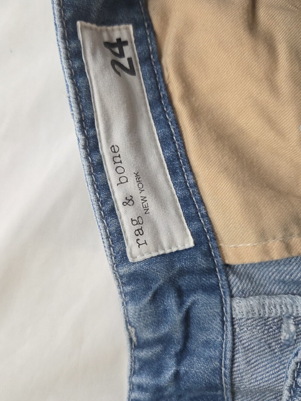 Rag & Bone Size 24 Light Wash Wide Leg Women's Jeans High-Rise Arianna Palazzo - Picture 11 of 11